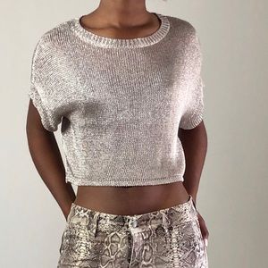 Express Metallic Crop-top
